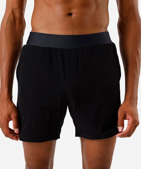 bermuda esportiva cós elástico ace preto