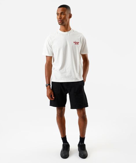 bermuda jogger relaxed masculina preta