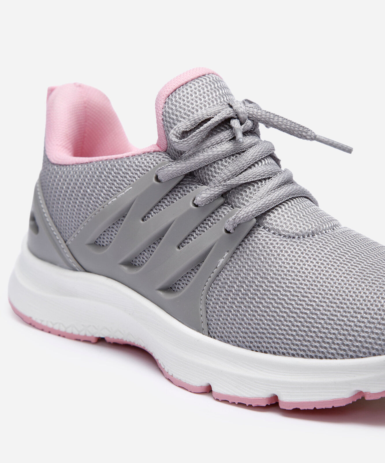 tenis infantil esportivo calce fácil cinza