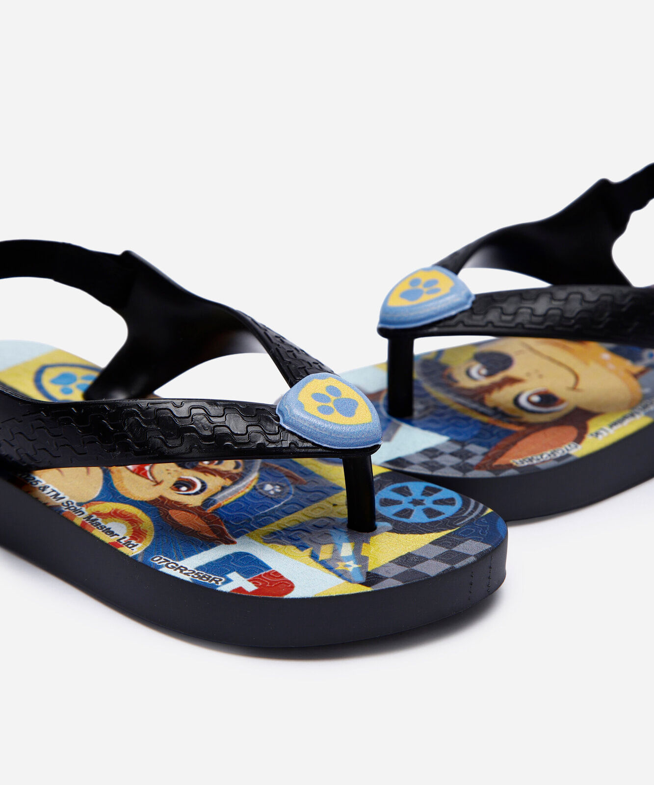 chinelo baby ipanema patrulha canina preto