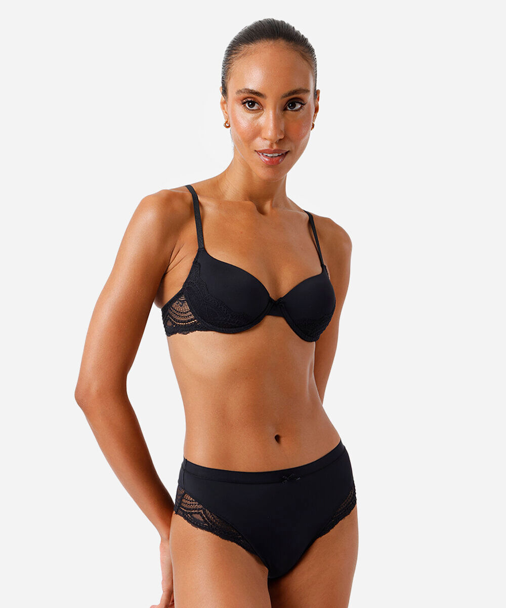 kit de 2 calcinhas caleçon em renda colorido