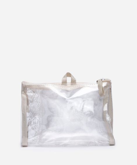 necessaire bolso duplo concha off white