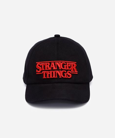 boné infantil aba curva stranger things preto