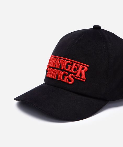 boné infantil aba curva stranger things preto