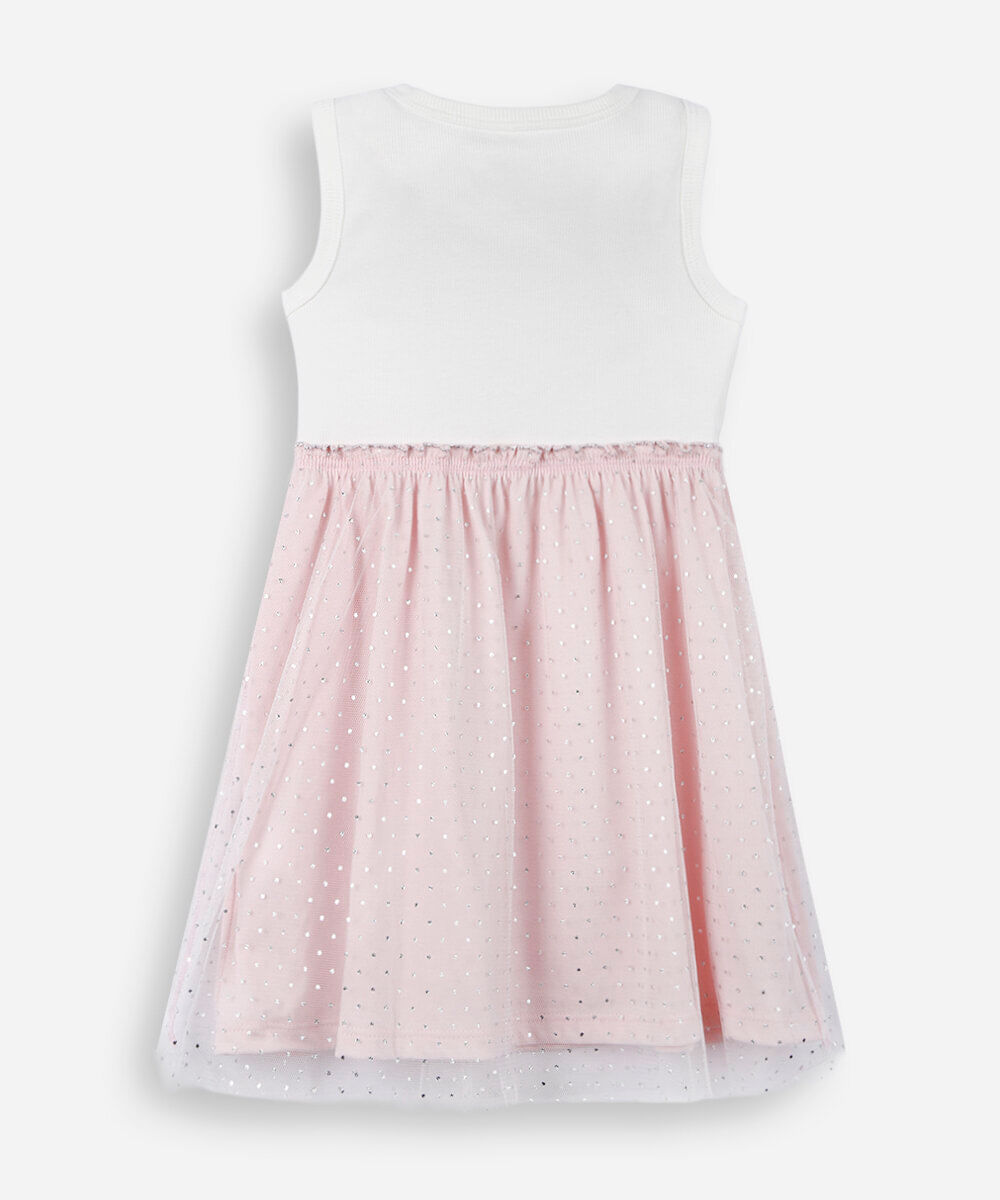 vestido infantil tule gabby off white