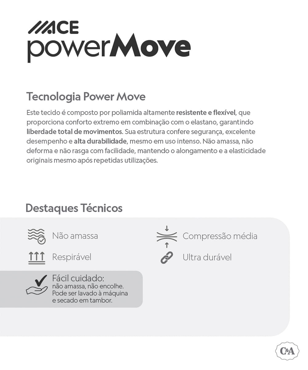 macaquinho de poliamida esportivo ace bege