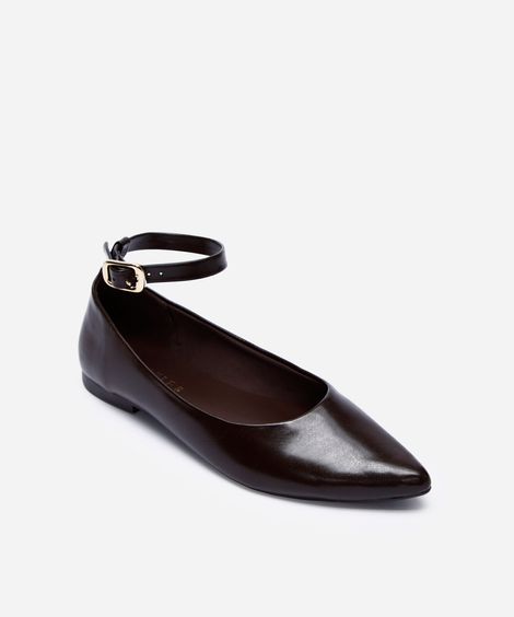 sapatilha feminina com pulseira oneself marrom