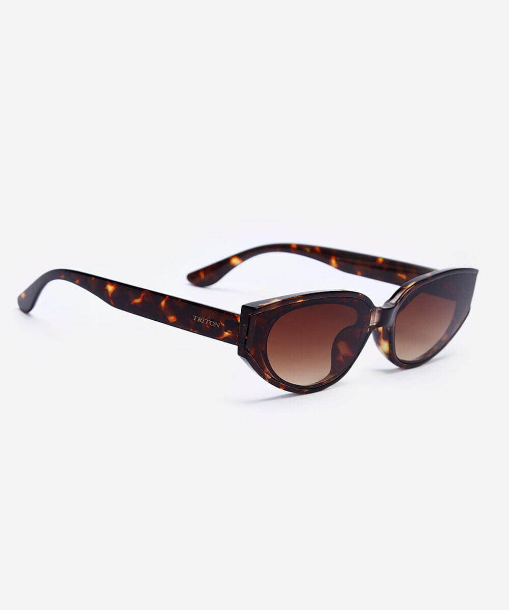 óculos de sol gatinho triton feminino marrom