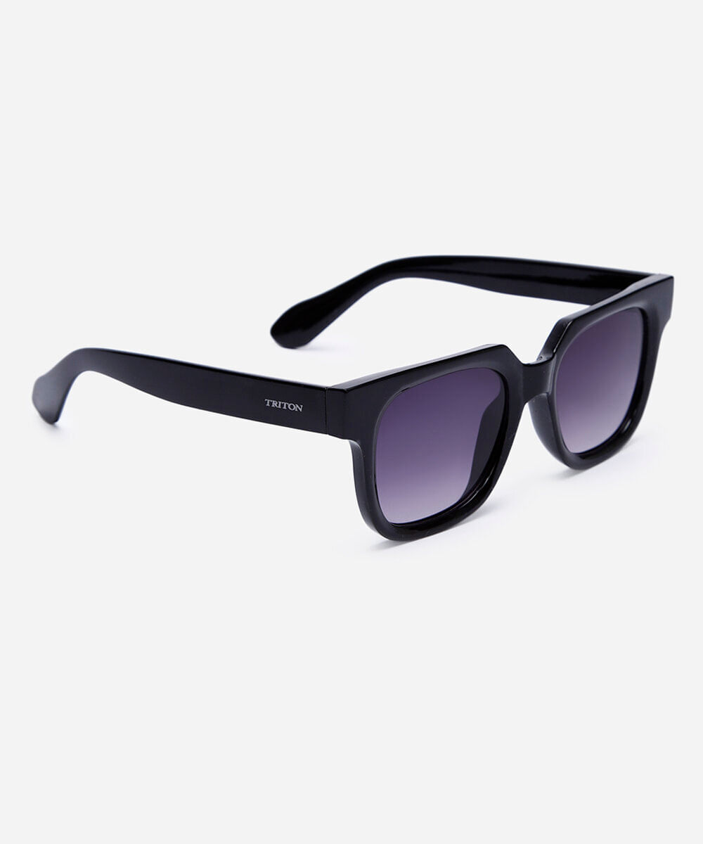 óculos de sol quadrado triton feminino preto