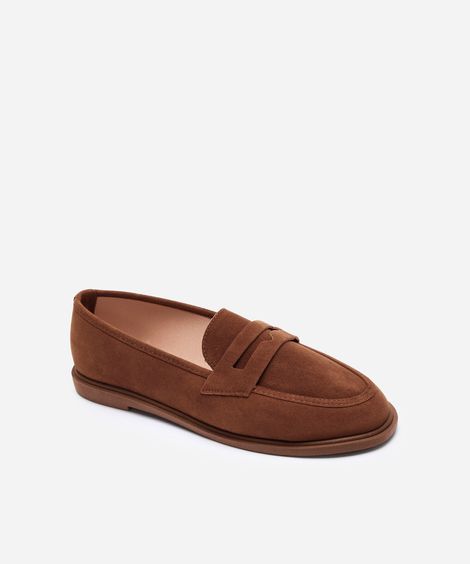 mocassim texturizado oneself marrom