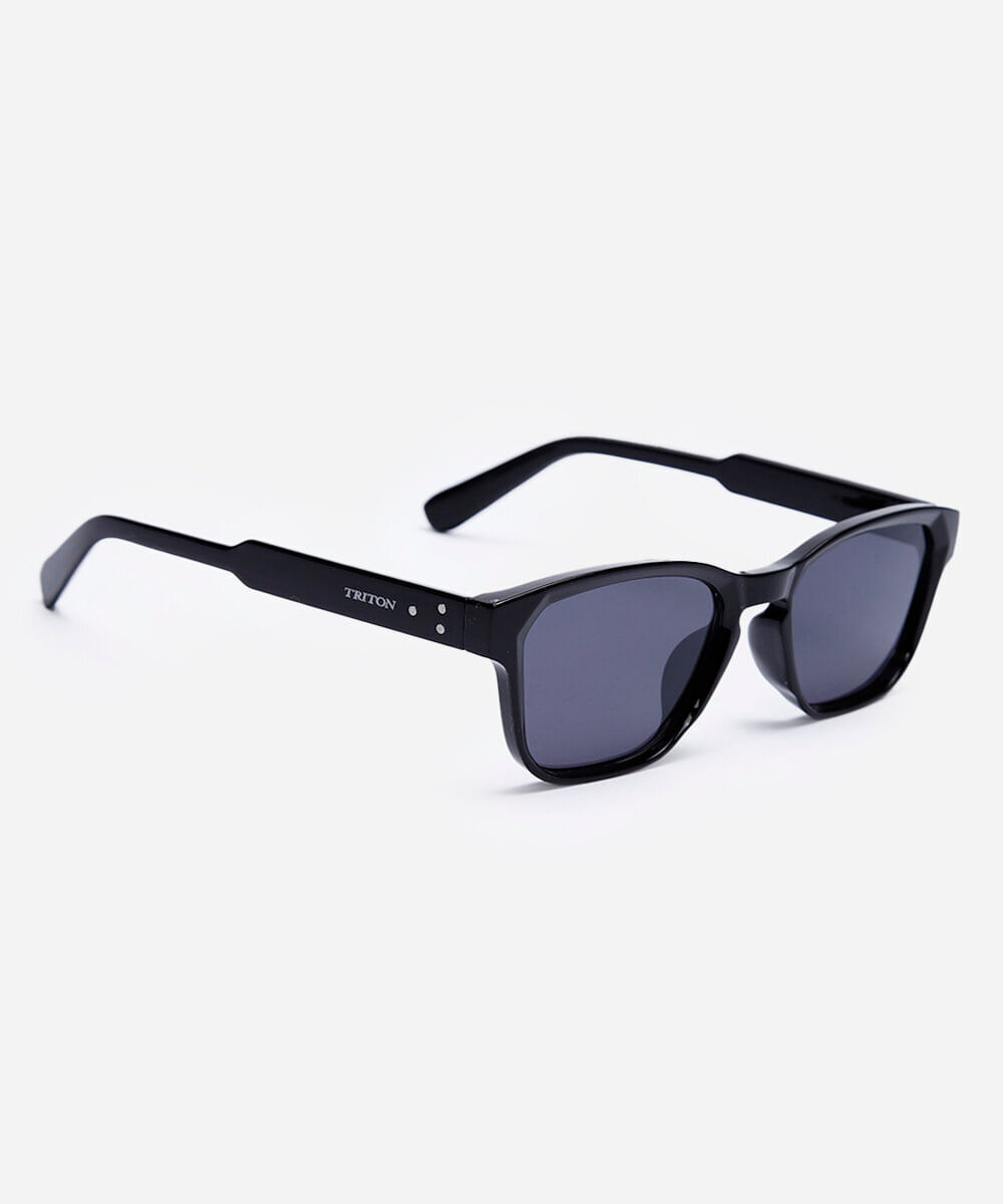 óculos de sol quadrado triton feminino preto