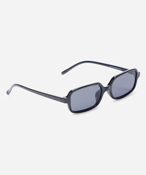óculos de sol quadrado feminino minimal preto