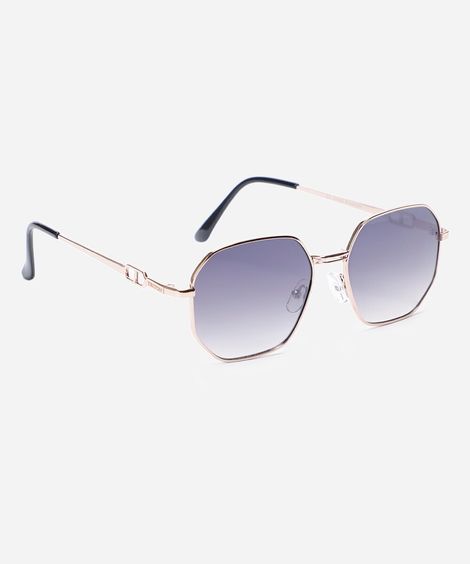 óculos de sol quadrado triton unissex dourado