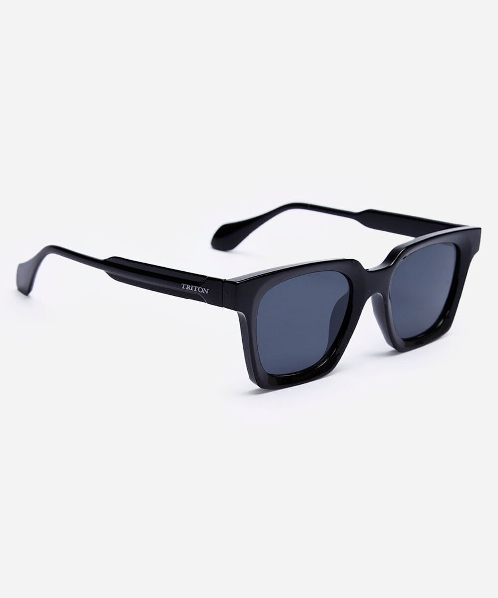 óculos de sol quadrado triton feminino preto