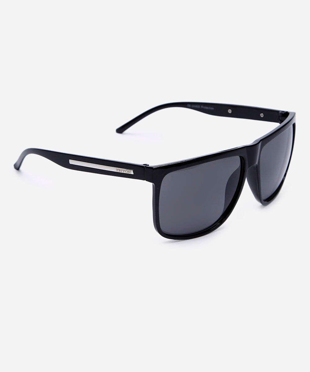 óculos de sol quadrado triton preto