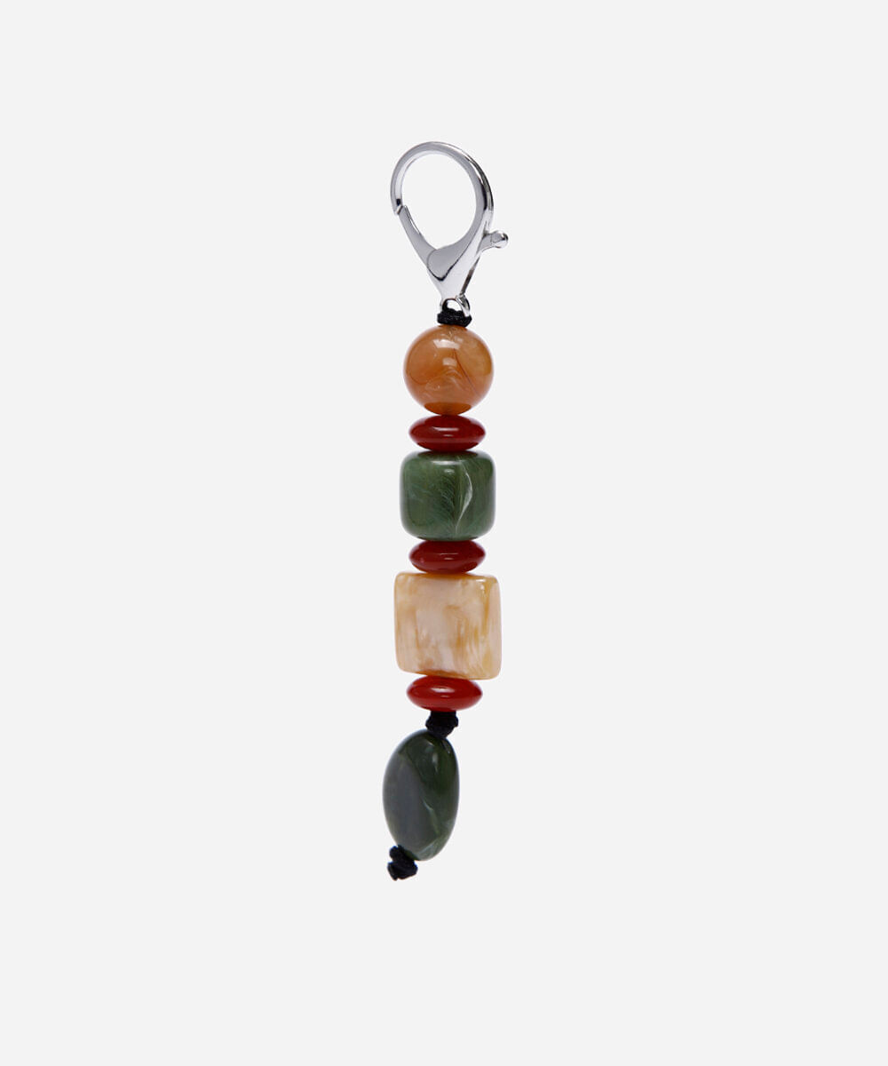 chaveiro bag charm de pedrarias colorido