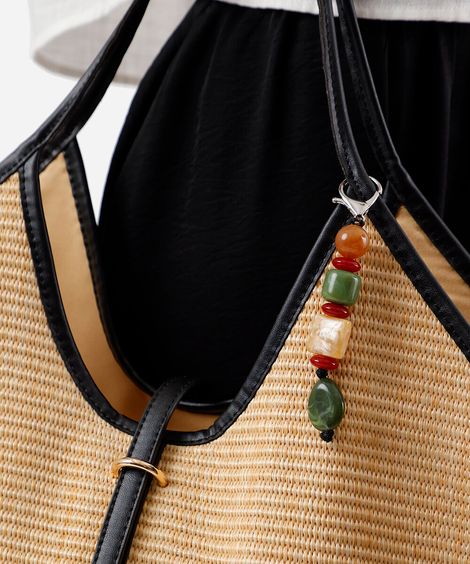 chaveiro bag charm de pedrarias colorido