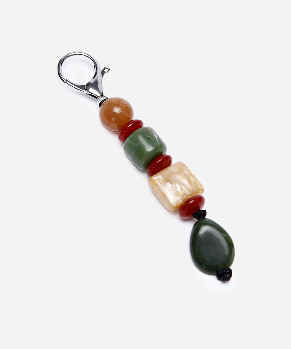 chaveiro bag charm de pedrarias colorido
