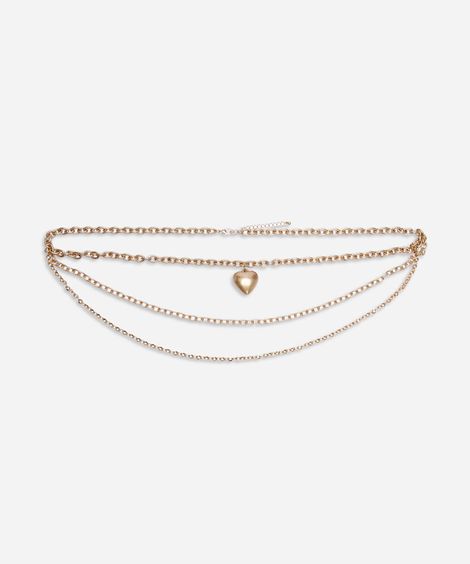 cinto feminino de correntes dourado