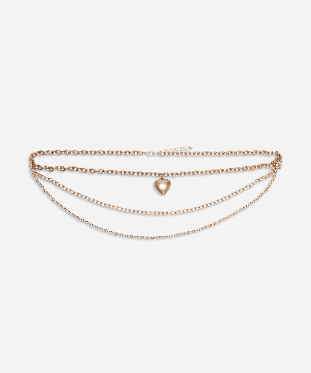 cinto feminino de correntes dourado
