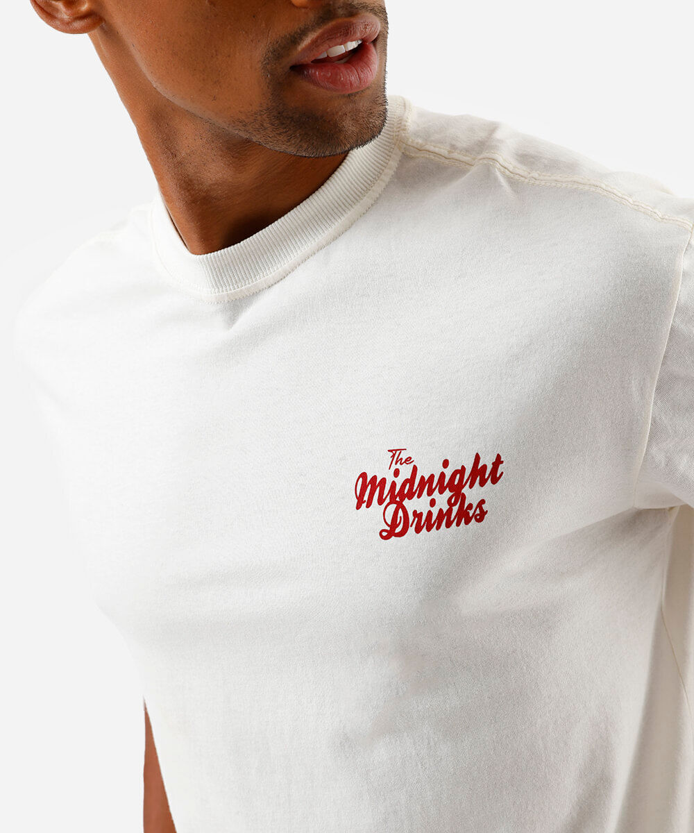 camiseta masculina relaxed fit negroni off white
