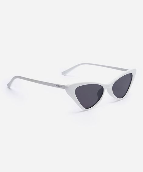óculos de sol gatinho triton branco