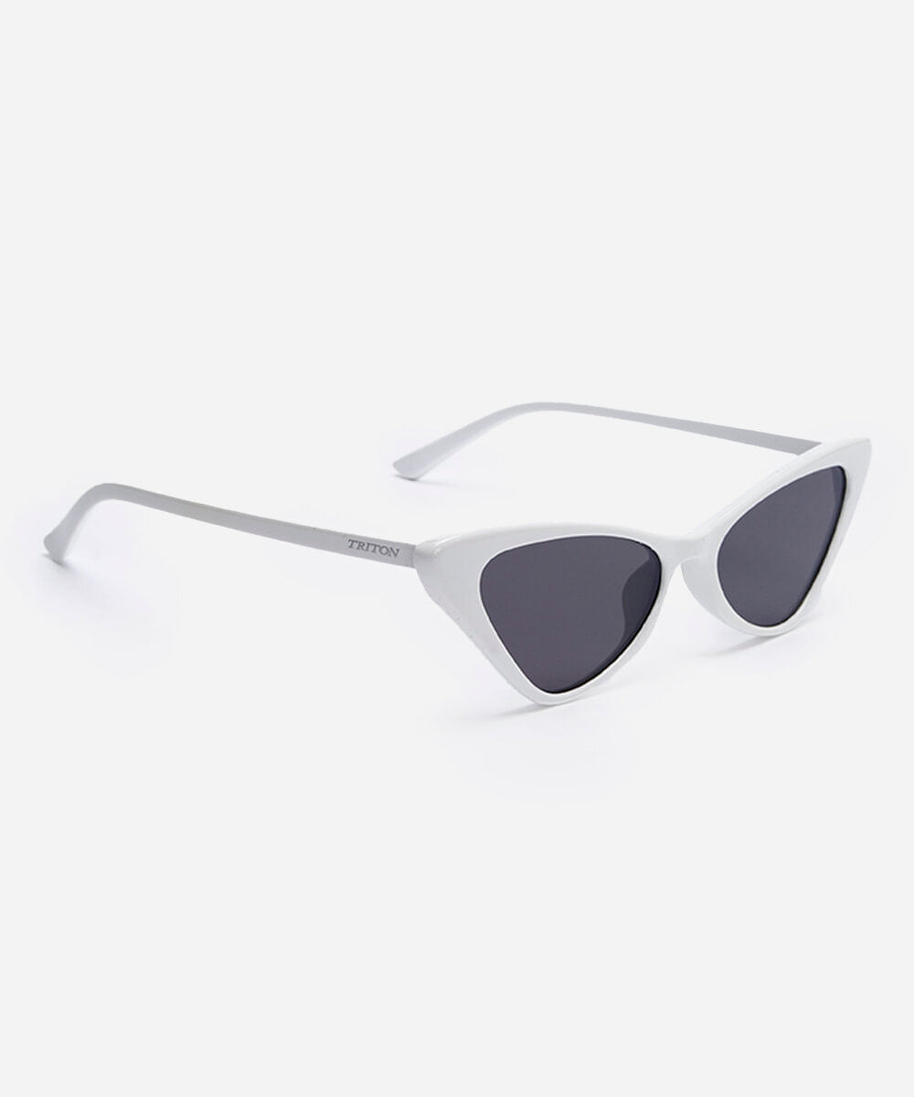 óculos de sol gatinho triton branco