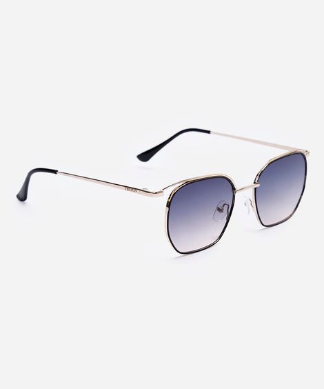 óculos de sol quadrado triton dourado