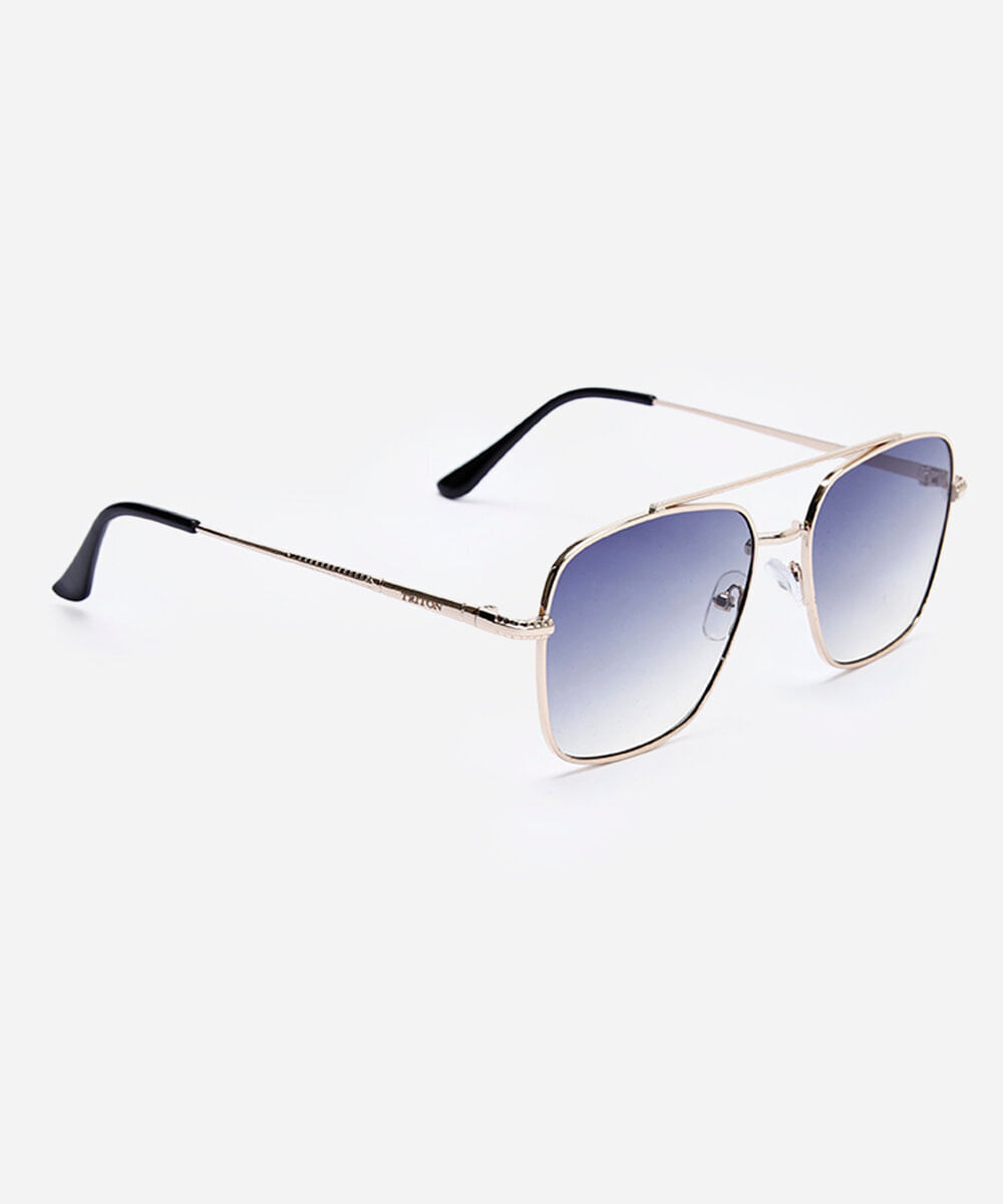 óculos de sol quadrado triton unissex dourado