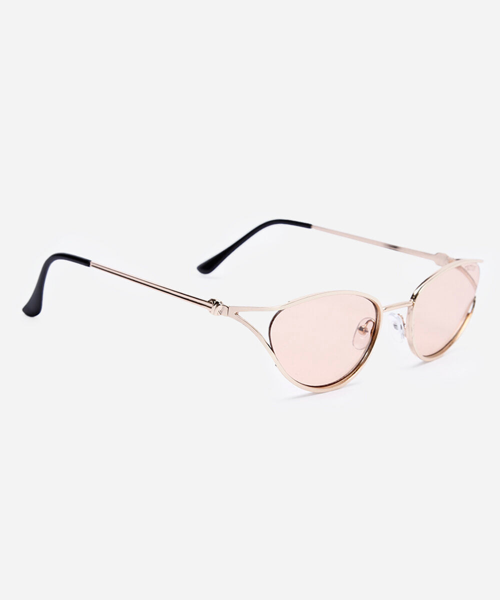 óculos de sol oval triton dourado