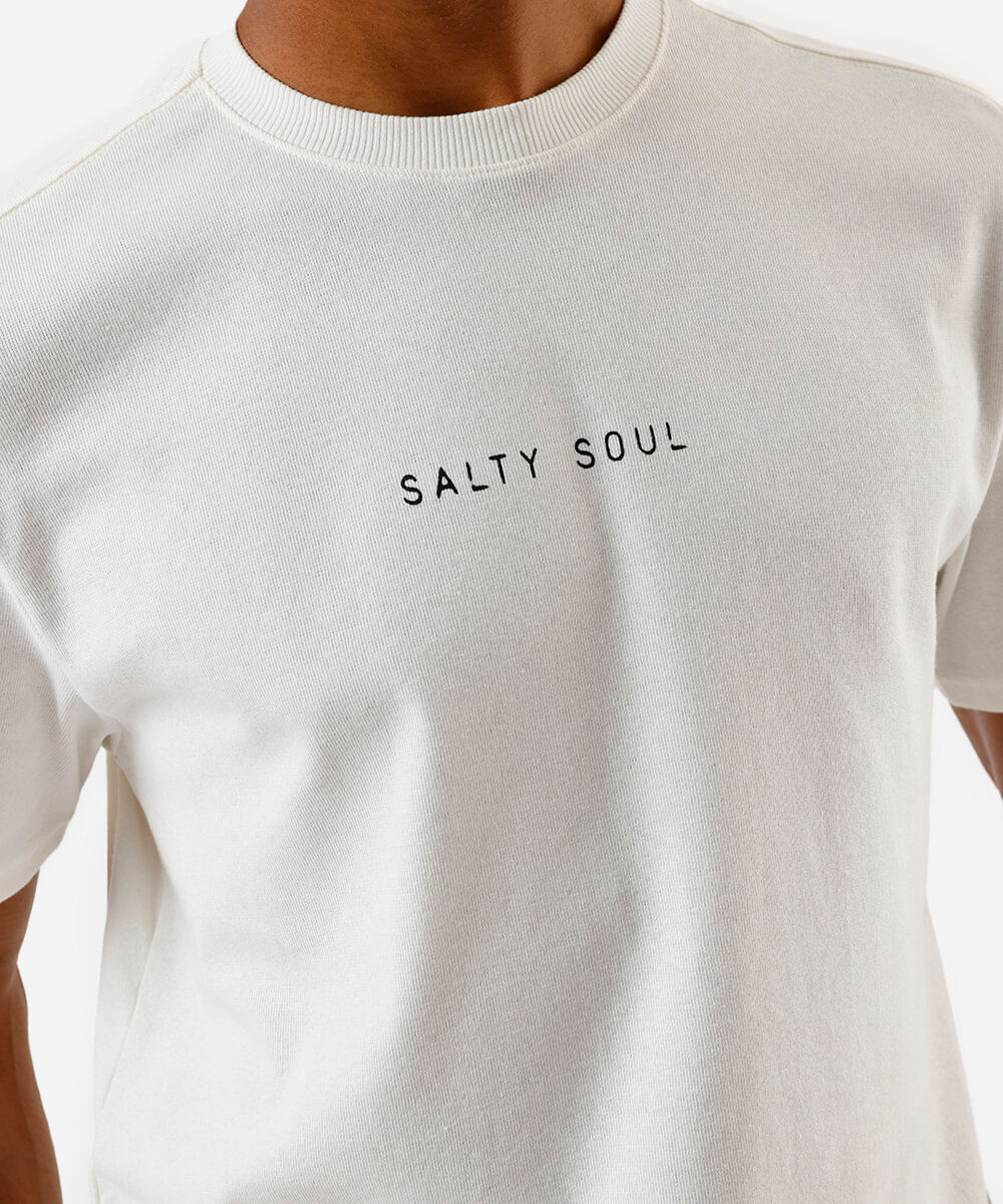 camiseta masculina de algodão photoprint off white