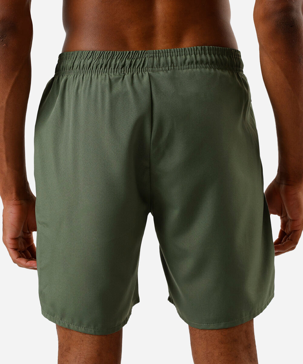 short masculino esportivo com bermuda interna verde