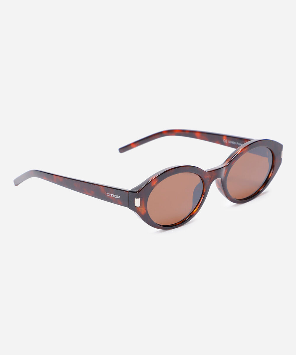 óculos de sol oval triton feminino colorido
