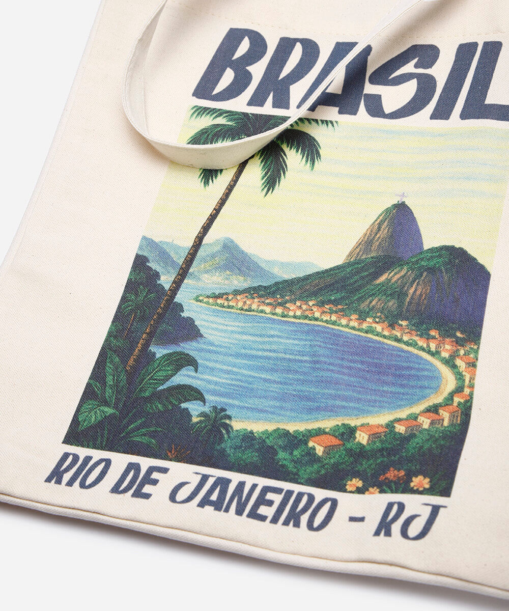 ecobag de algodão rio de janeiro bege