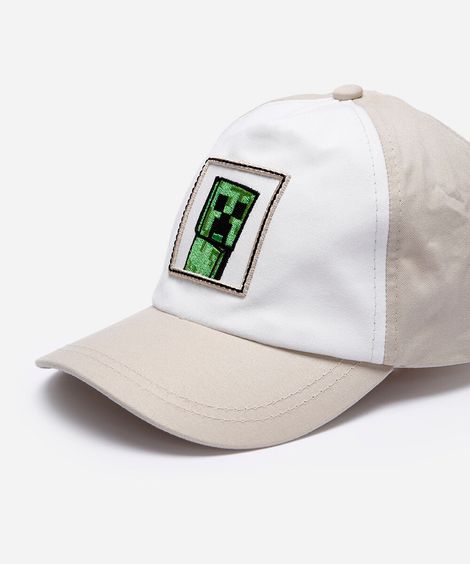 boné infantil aba curva minecraft off white