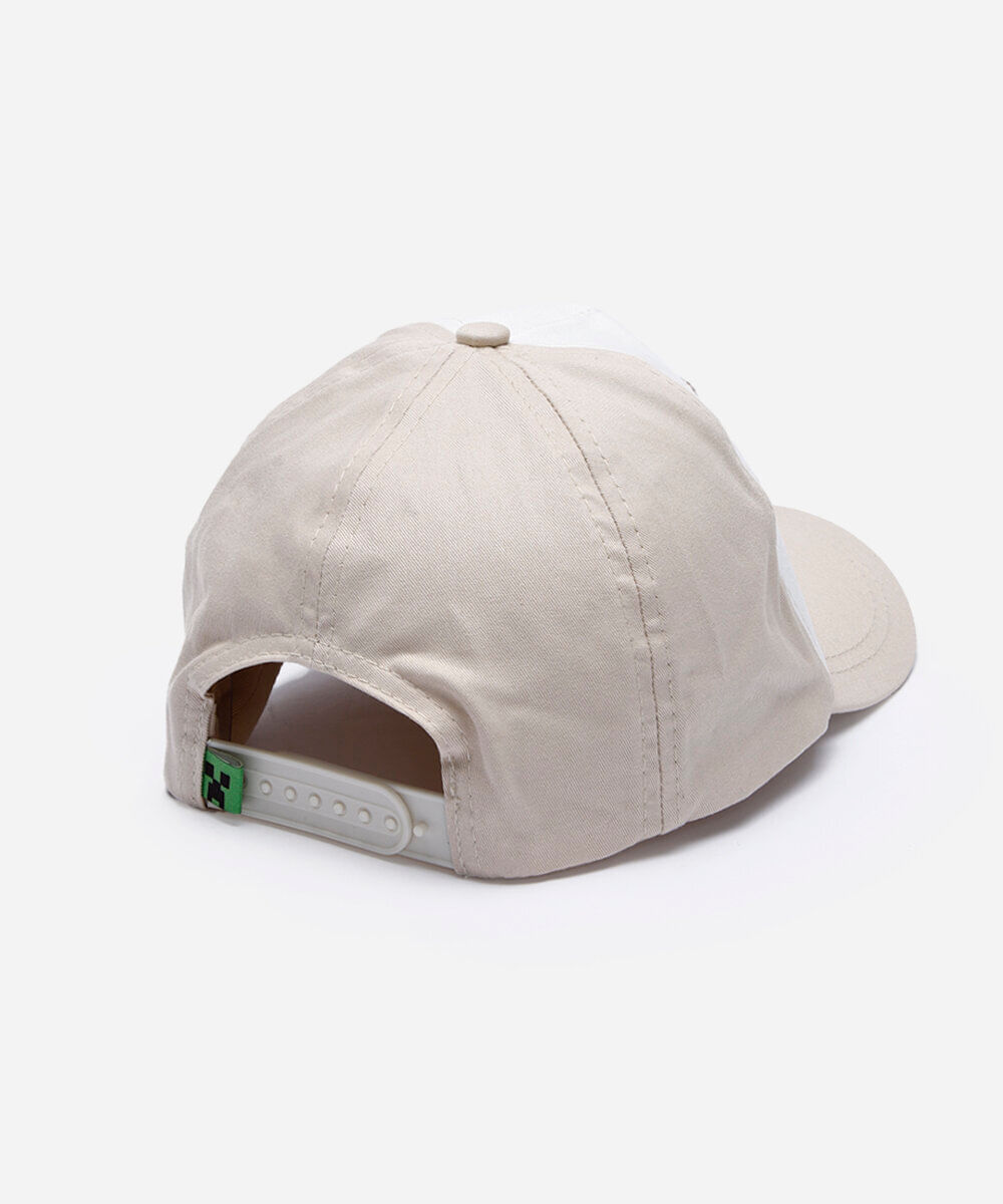boné infantil aba curva minecraft off white