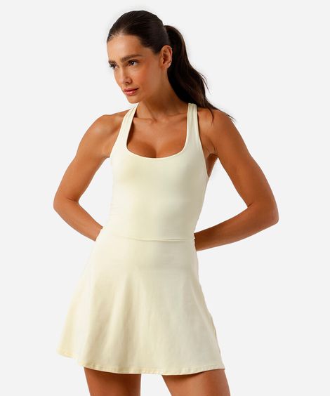 vestido feminino costas transpassada amarelo