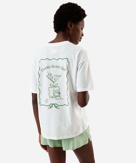 pijama short doll feminino vichy drink verde