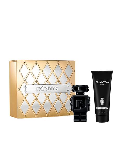 kit perfume masculino rabanne phantom parfum 50ml e gel de banho gel douche 100ml
