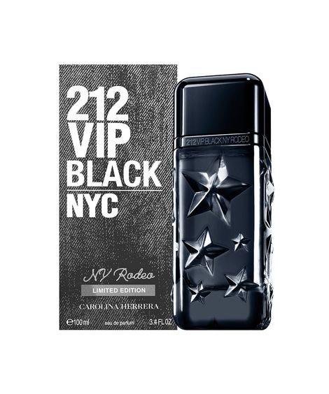 perfume masculino carolina herrera 212 vip black ny rodeo edição limitada eau de parfum for men 100ml