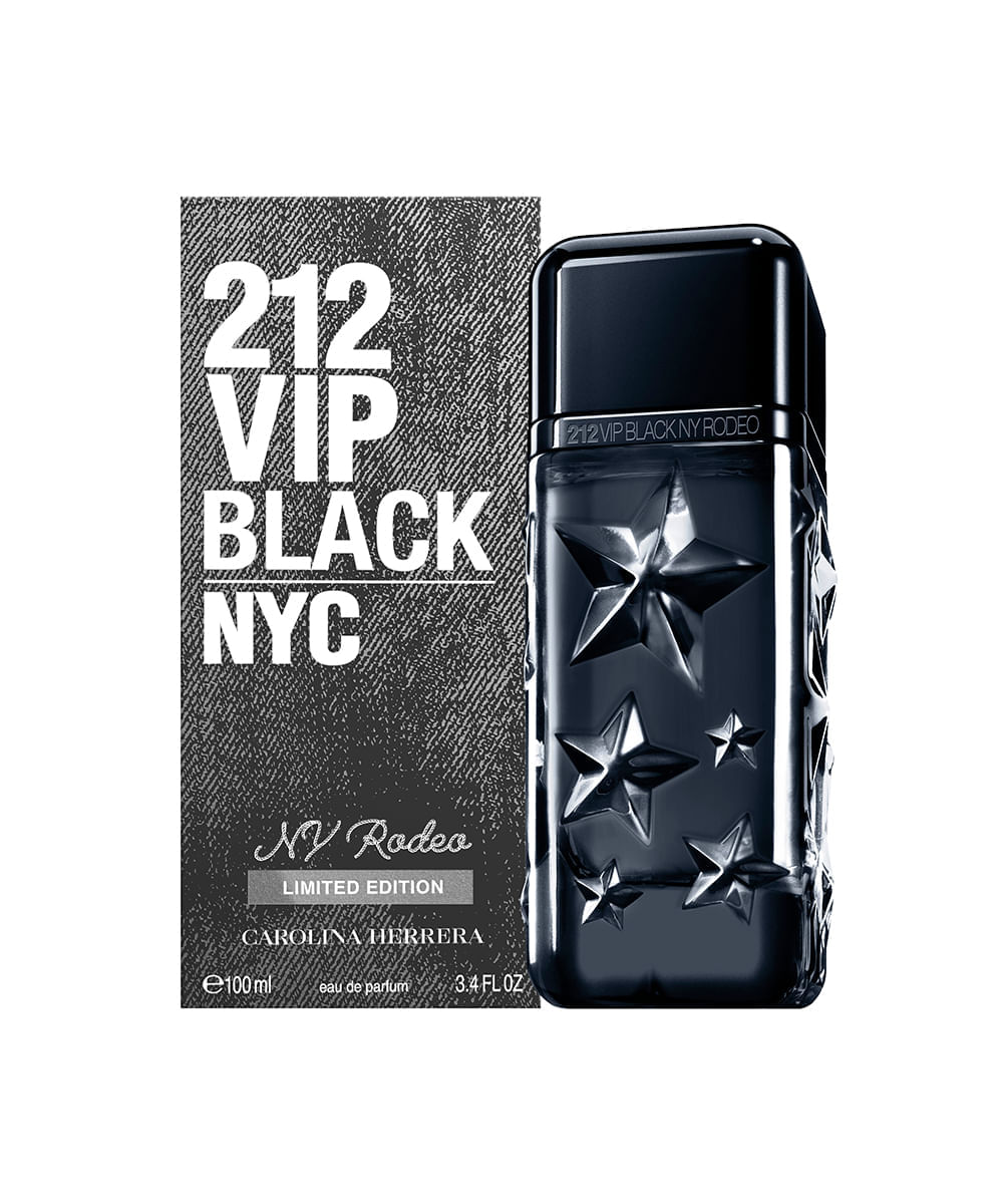 perfume masculino carolina herrera 212 vip black ny rodeo edição limitada eau de parfum for men 100ml