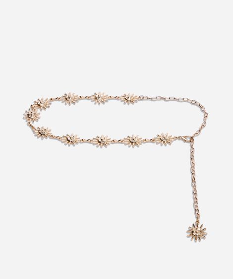 cinto feminino de corrente dourado