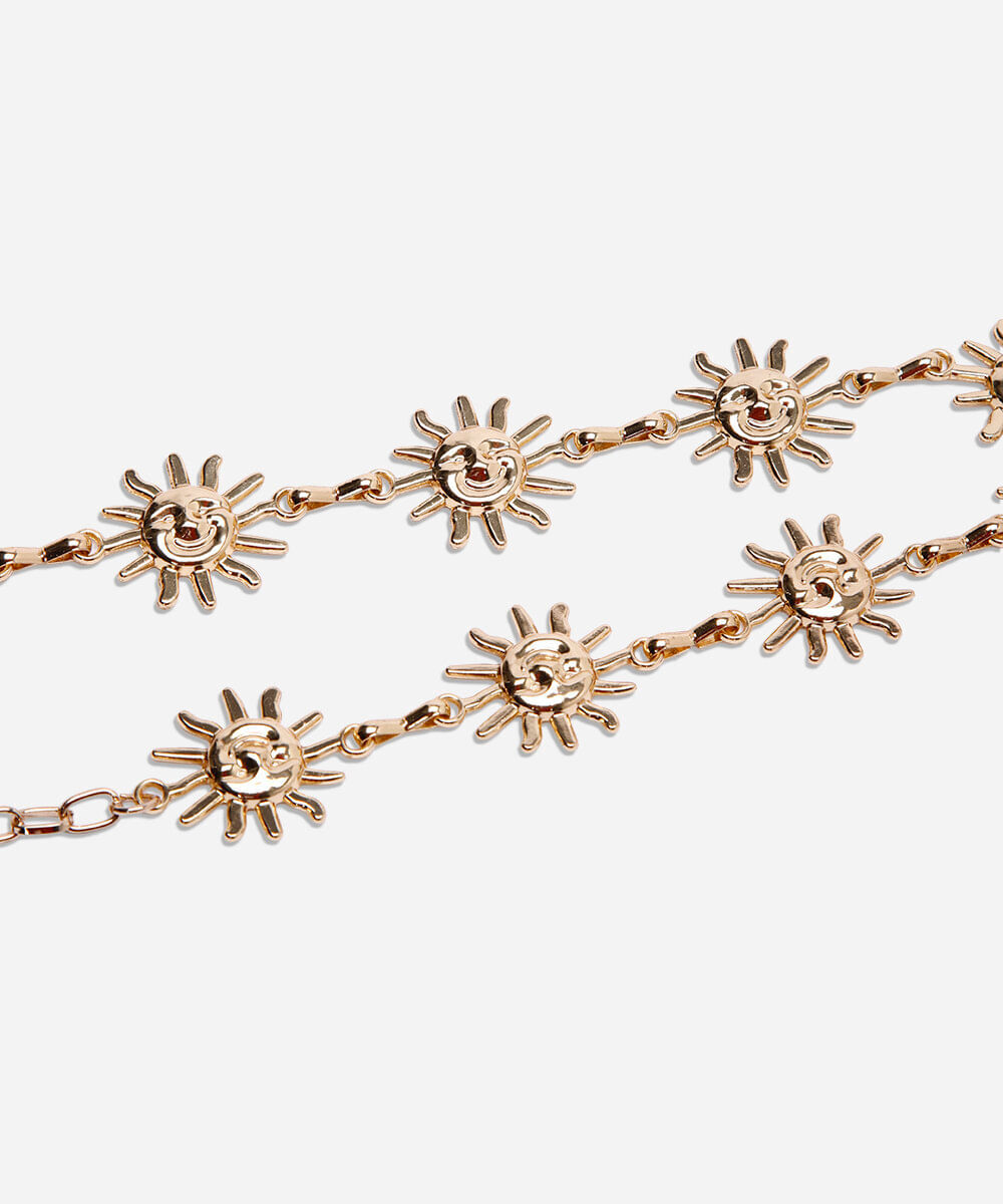 cinto feminino de corrente dourado