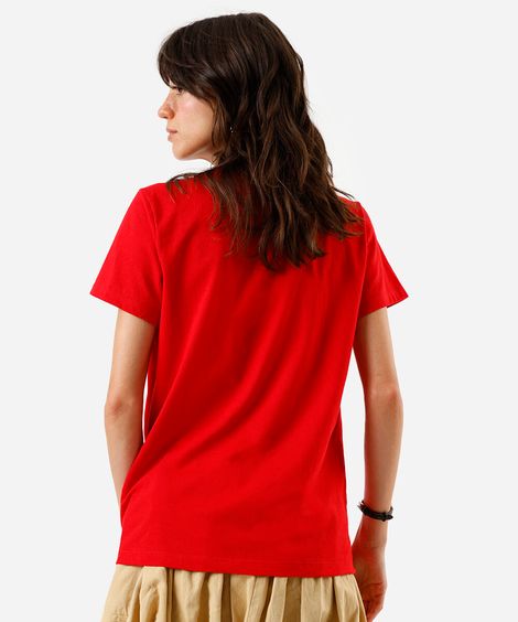 camiseta feminina quero ceia vermelha
