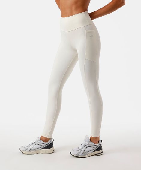 calça legging com bolso off white