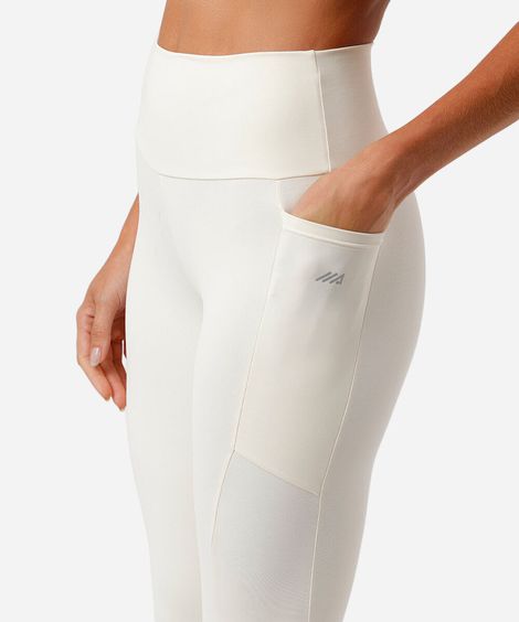 calça legging com bolso off white