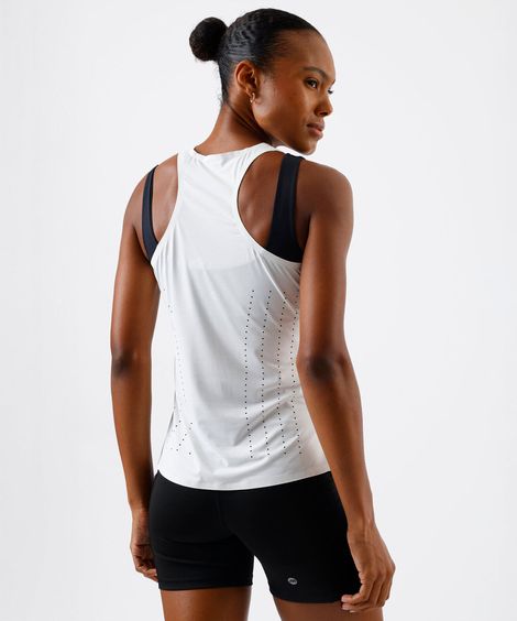 regata feminina esportiva ace branca