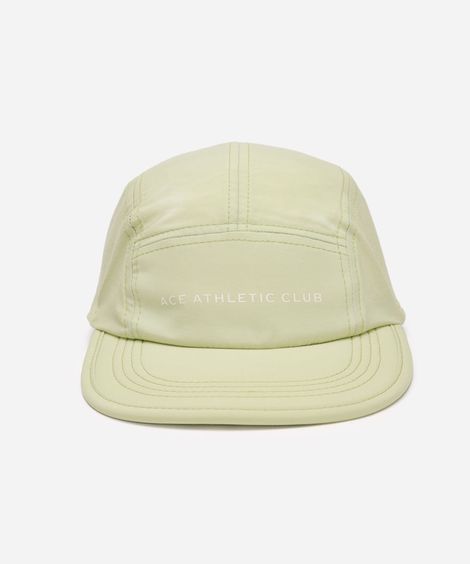boné aba reta maleável esportivo estampado verde