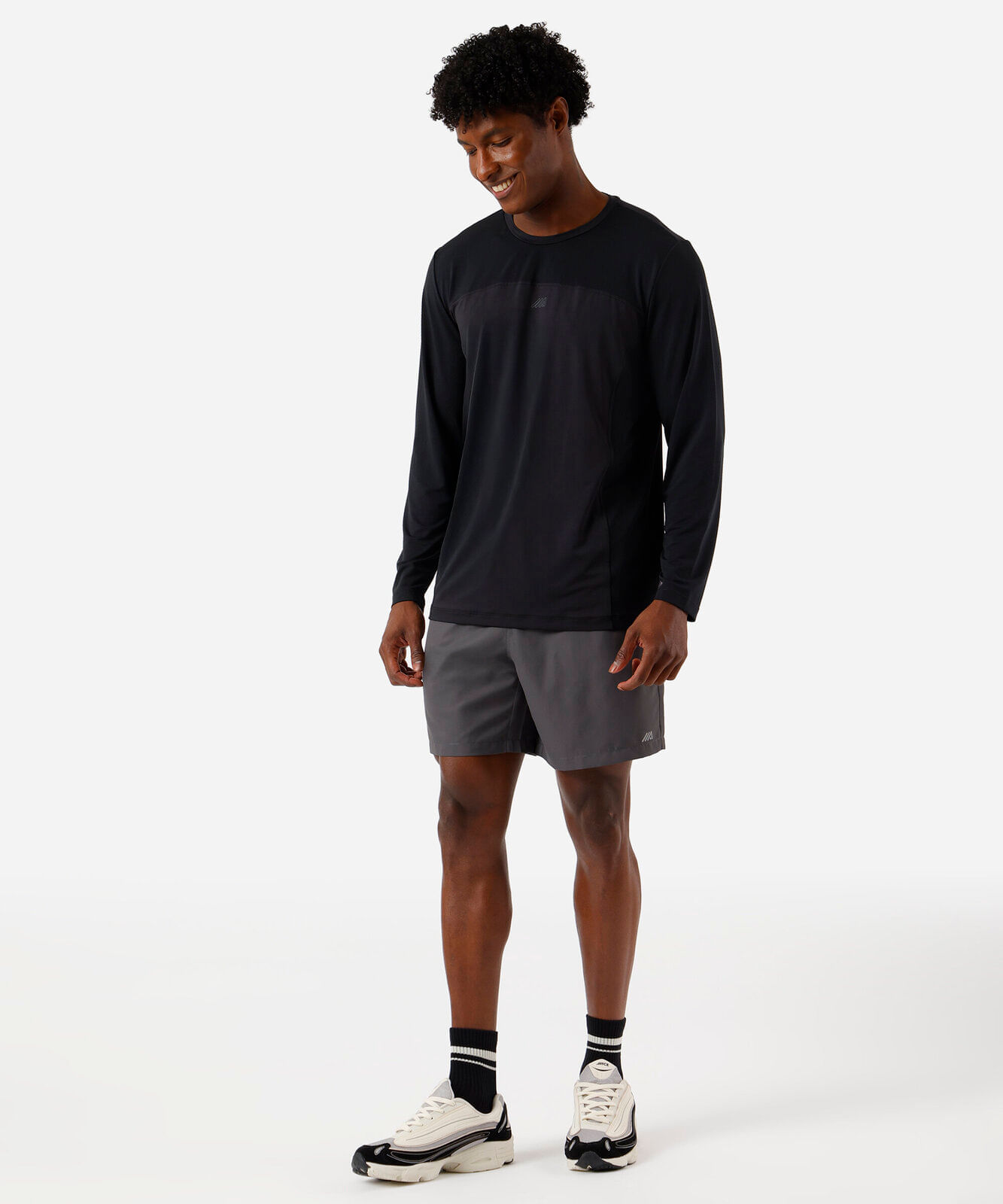 short masculino esportivo cós duplo cinza