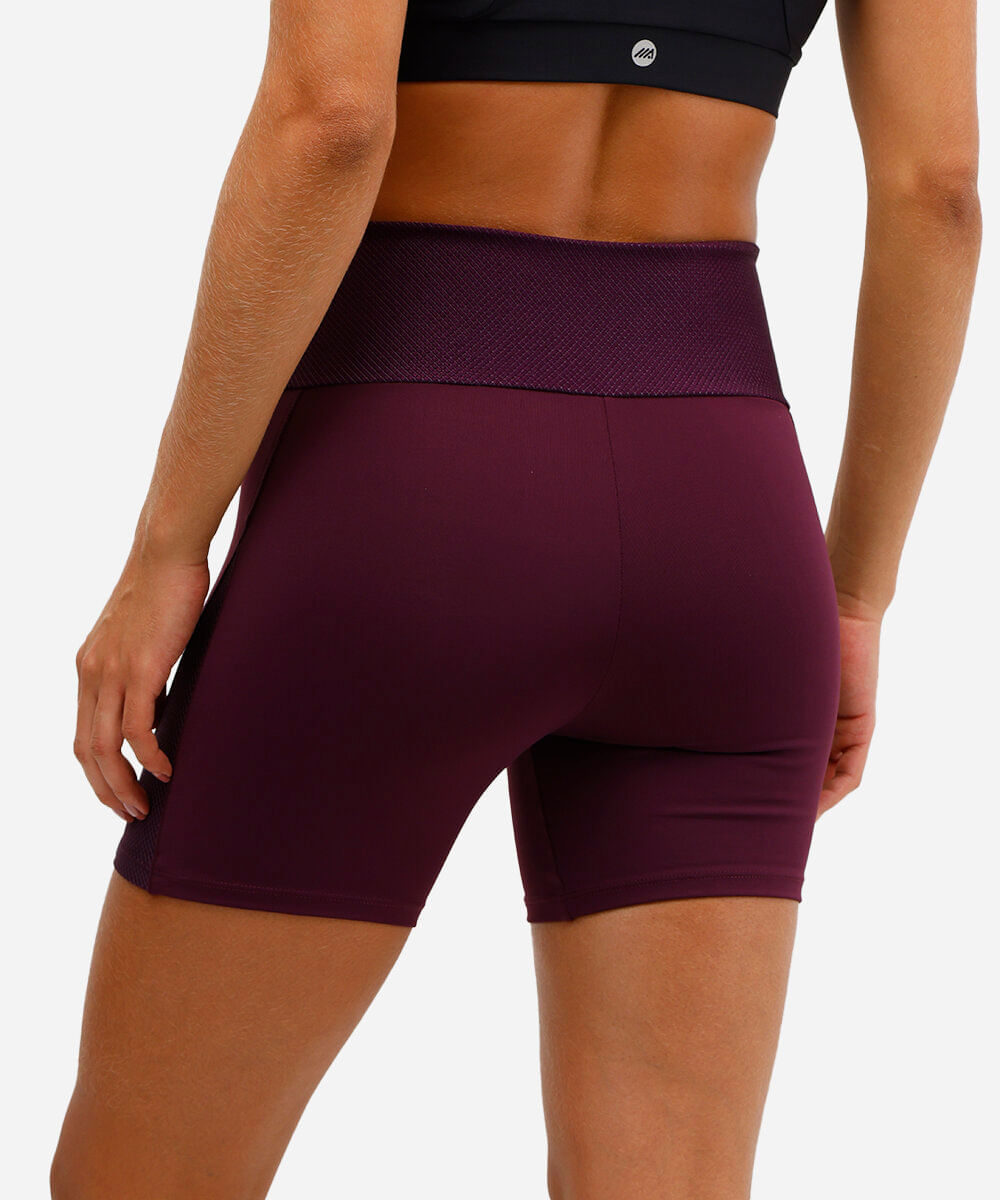 bermuda de poliamida speed esportiva ace roxa